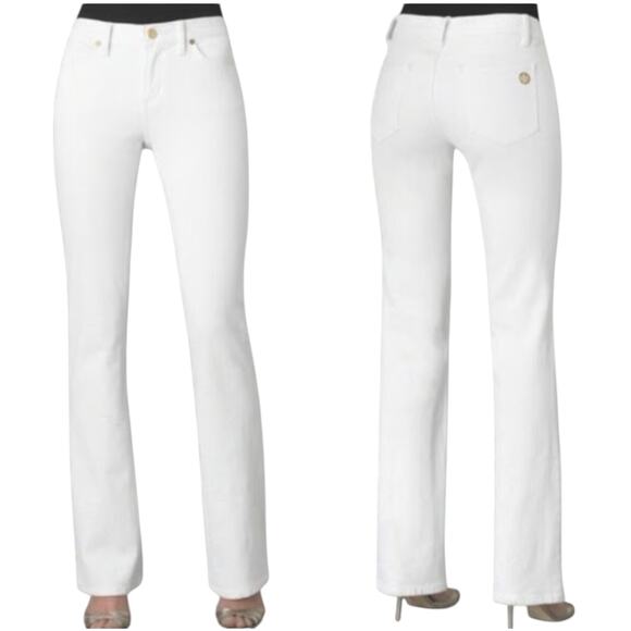 Tory Burch Denim - Tory Burch White Classic Bootcut Tory Jeans